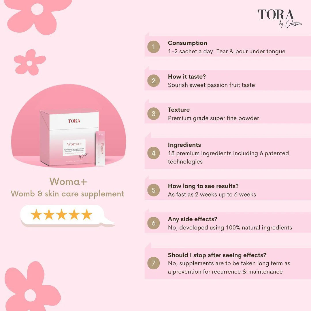 TORA WOMA+ | Feminine Care Oral Supplement