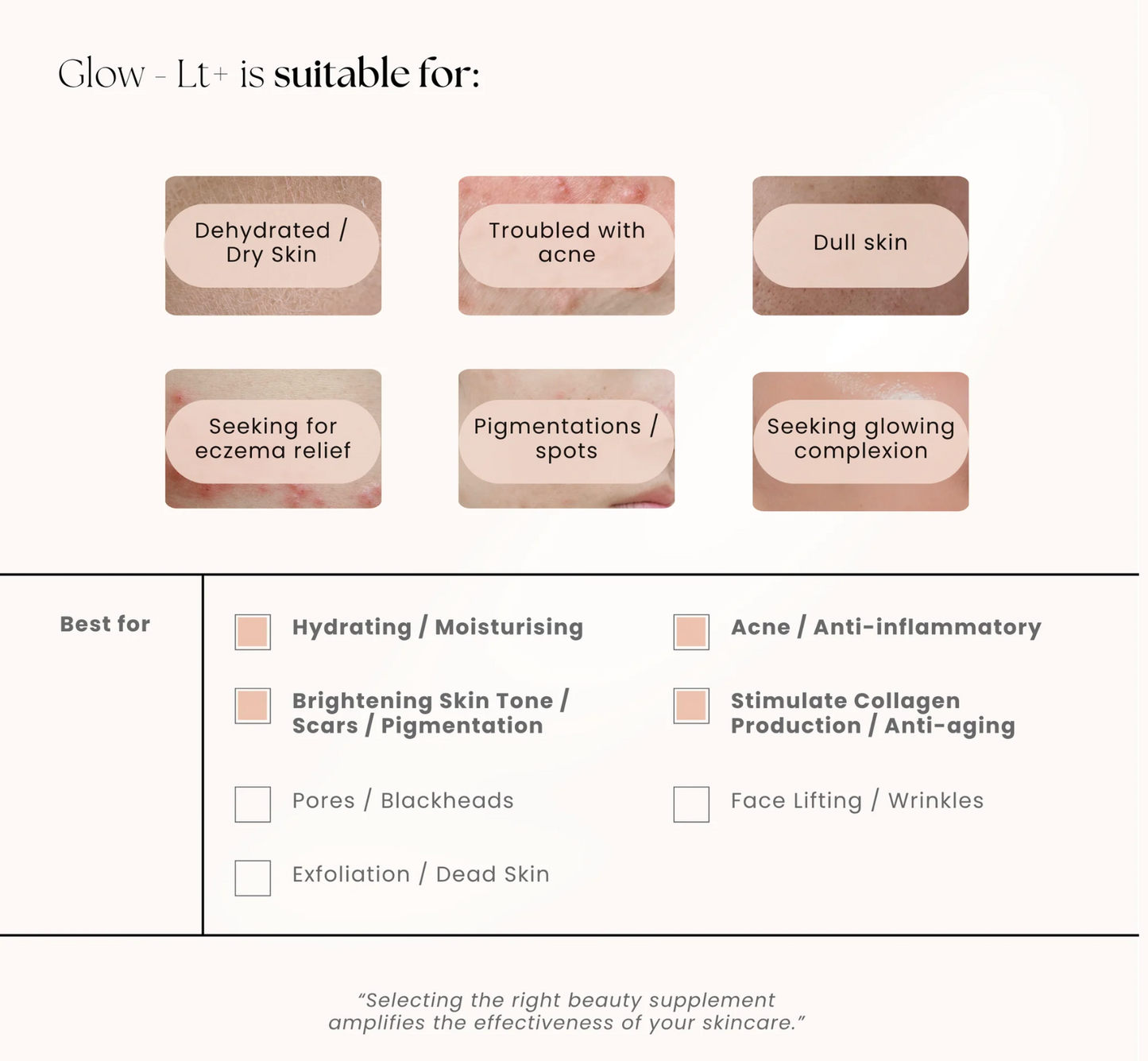 COLLEET GLOW-LT+ | Beauty Supplement